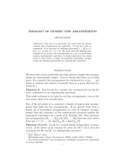 Topology of generic line arrangements