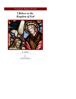 I Believe in the Kingdom of God packet with cover