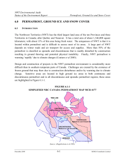 6.0 permafrost, ground ice and snow cover