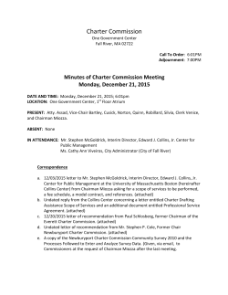 Charter Commission - City of Fall River