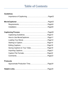 Table of Contents