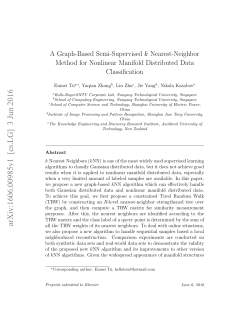 A Graph-Based Semi-Supervised k Nearest