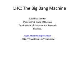 LHC: The Big Bang Machine