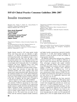 Insulin treatment