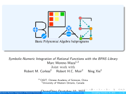 Symbolic-Numeric Integration of Rational Functions
