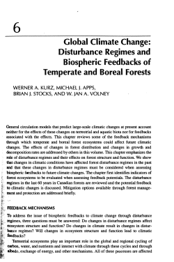 Global Climate Change: Disturbance Regimes and