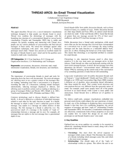 THREAD ARCS: An Email Thread Visualization