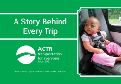 Annual Report FY15 - Addison County Transit Resources