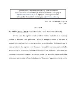 2017 CO 39 &ndash; 16SC366, Foster v. Plock