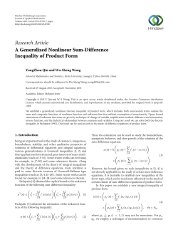 A Generalized Nonlinear Sum-Difference Inequality of Product Form