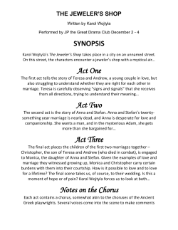Act One Act Two Act Three Notes on the Chorus