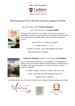 Meet the Italian writer Francesca Melandri who will present her