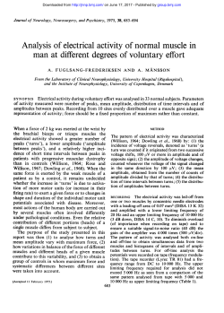 Analysis of electrical activity of normal muscle in man at