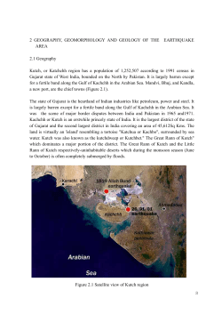 geography, geomorphology and history of kutch region