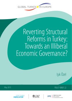 Reverting Structural Reforms in Turkey: Towards an Illiberal