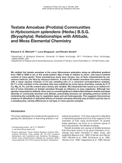 Testate Amoebae - Semantic Scholar