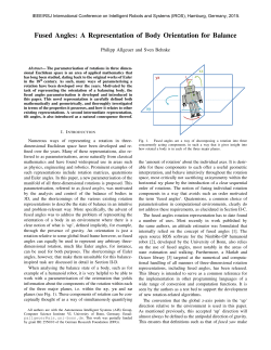 Fused Angles: A Representation of Body Orientation for Balance