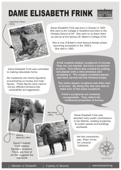 Dame Elisabeth Frink secondary