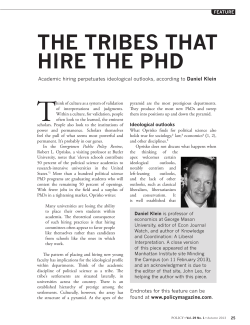 FEATURE: The Tribes that Hire the PhD