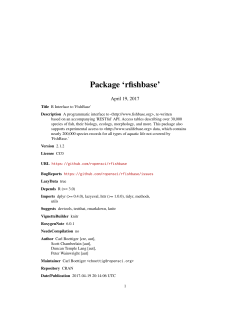 Package `rfishbase`
