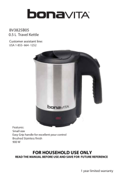 Bonavita BV3825B05 0.5 Liter Electric Travel Kettle