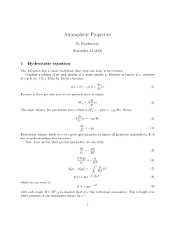 Atmospheric Properties