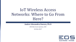 IoT Wireless Access Networks: Where to Go From Here?
