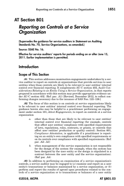 (SSAE) No. 16