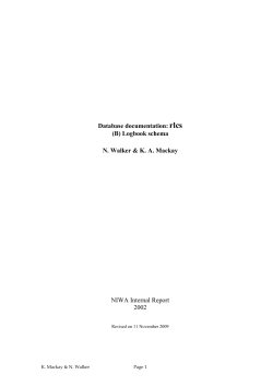 Database documentation: Rock lobster voluntary logbook sampling