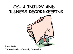 osha injury and illness recordkeeping