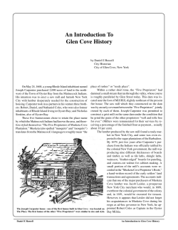 Intro To Glen Cove History