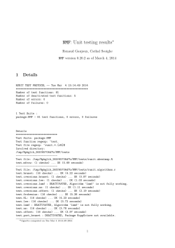 NMF-unitTests