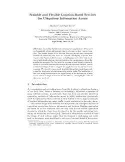 Scalable and Flexible Location-Based Services for Ubiquitous