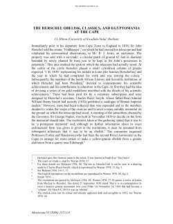 the herschel obelisk, classics, and egyptomania at the