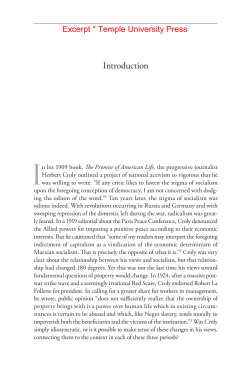 The New Freedom and the Radicals: Woodrow