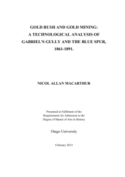 gold rush and gold mining: a technological analysis
