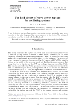 Far-field theory of wave power capture by oscillating systems