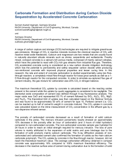 Carbonate Formation and Distribution during Carbon Dioxide
