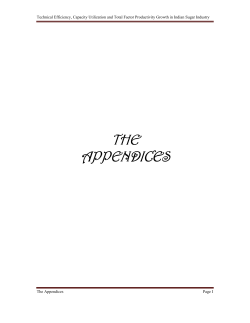 the appendices