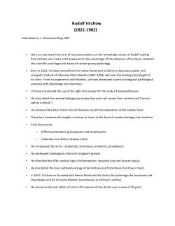 Rudolf Virchow - Texas Society of Pathologists