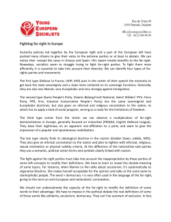 Fighting far right in Europe