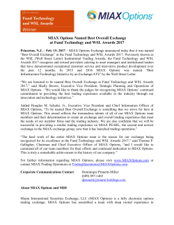 MIAX Options Named Best Overall Exchange at Fund Technology