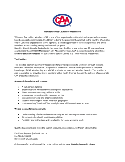 Member Service Counsellor Fredericton With over five