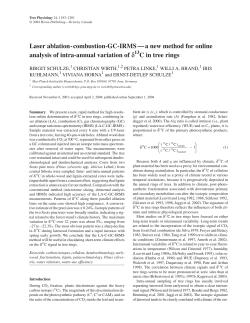Laser ablation-combustion-GC-IRMS — a new