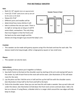 Five Rectangle Sweater