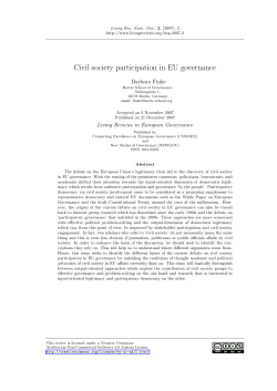 as a PDF - Living Reviews in European Governance
