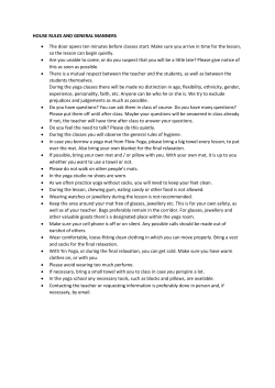 HOUSE RULES AND GENERAL MANNERS &bull; The door opens ten