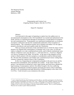 Human Property and the Constitution