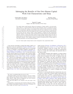 Sabotaging the Benefits of Our Own Human Capital