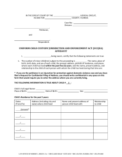 Florida Supreme Court Approved Family Law